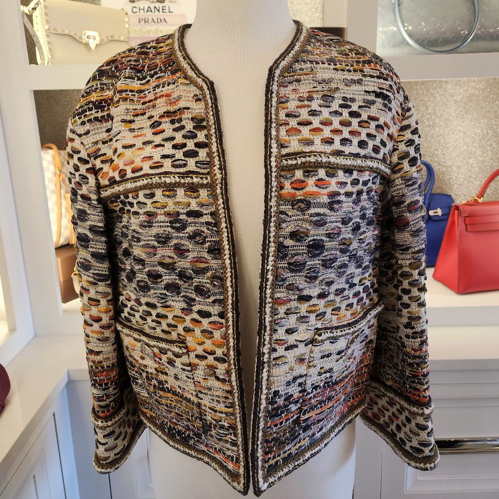 NWT CHANEL Jacket NEW $6500 Size 42 P55458V41714